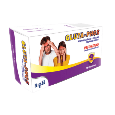 Gluta - Phos 30 Tabletas Caja x 30 Tabletas