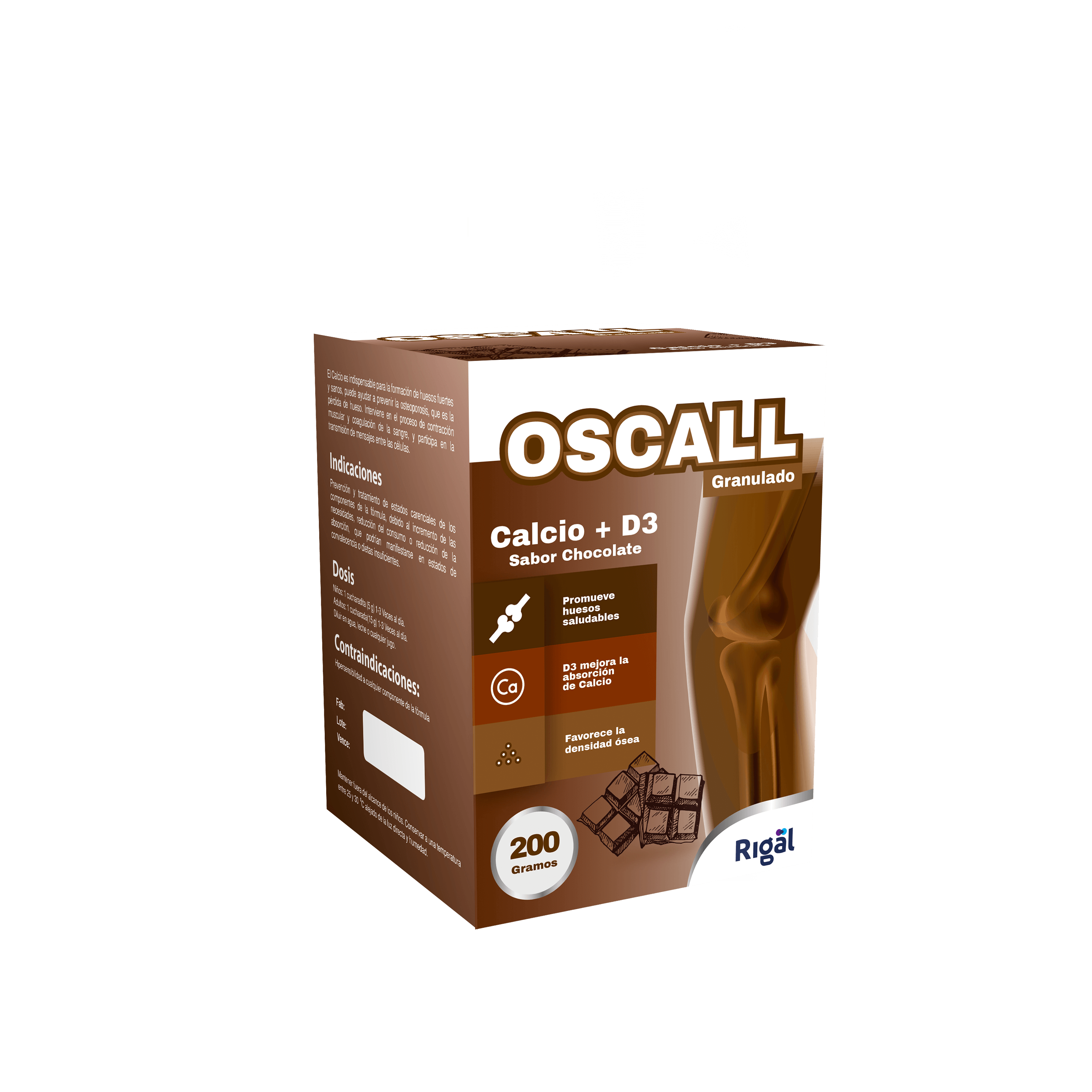 Oscall Granulado Chocolate Tarro x 200 G